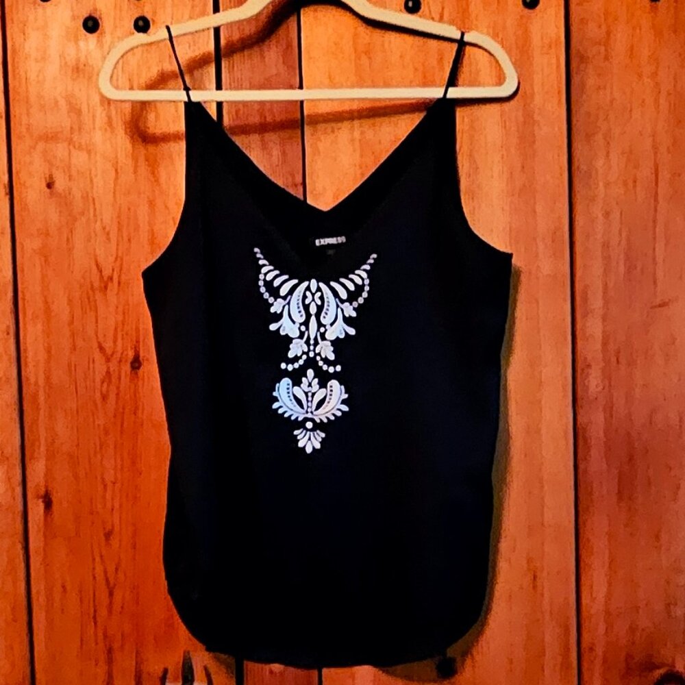 Express embroidered cami